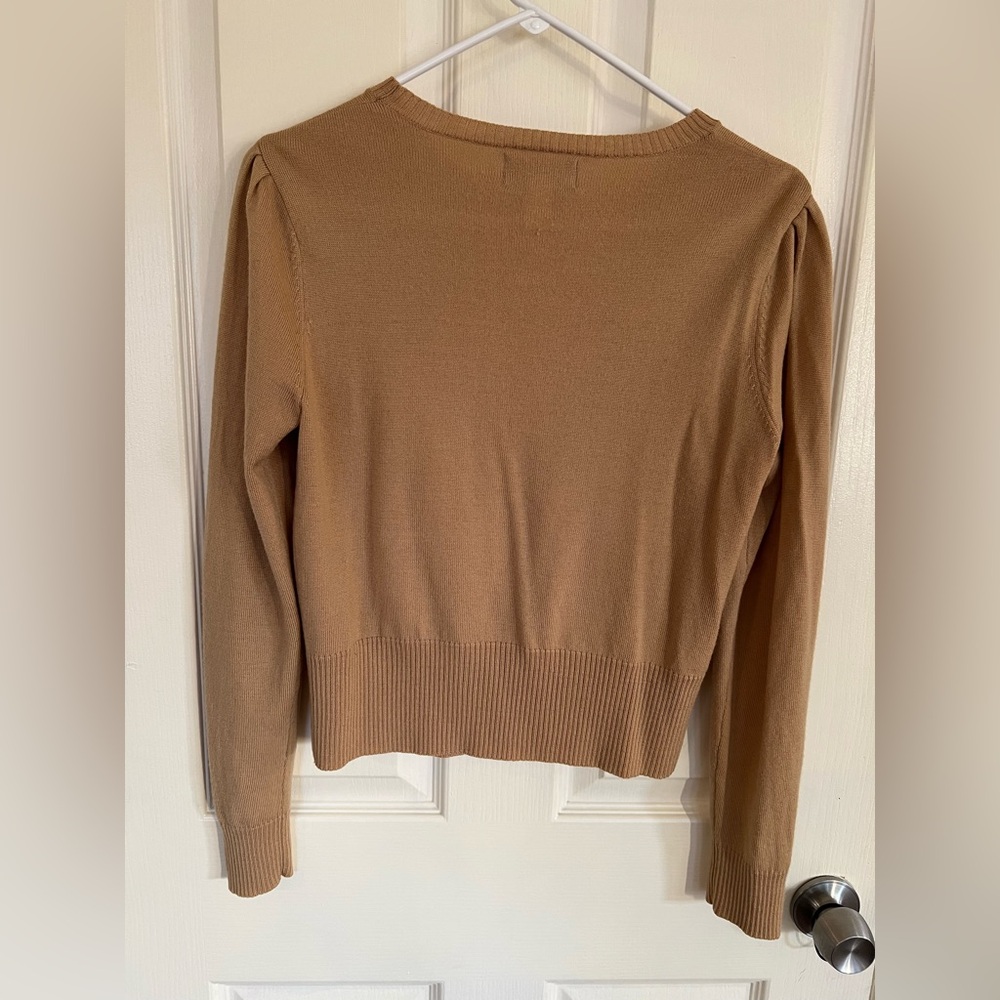 Banana Republic Camel Crew Neck Sweater Merino Wool - Picture 7 of 9